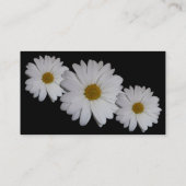 Weißes Gänseblümchen Visitenkarte (Rückseite)