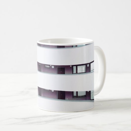 Weißes Gebäude Kaffeetasse (VorderseiteRechts)