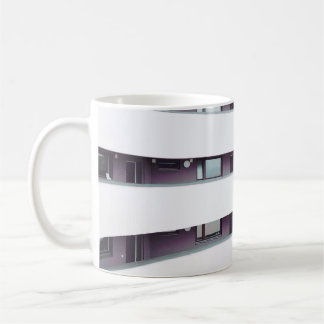 Weißes Gebäude Kaffeetasse