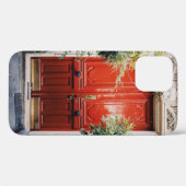 WEISSES GEBÄUDE MIT GESCHLOSSENER TÜR AUS ROTEM HO Case-Mate iPhone HÜLLE (Rückseite (Horizontal))