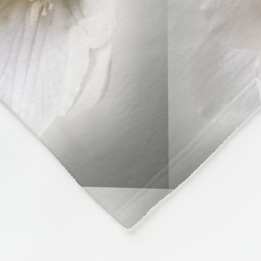 Weißes Gefrierwasser Fleecedecke (Ecke)