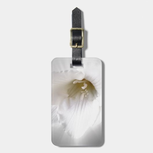 Weißes Gefrierwasser Gepäckanhänger (Vorderseite vertikal)