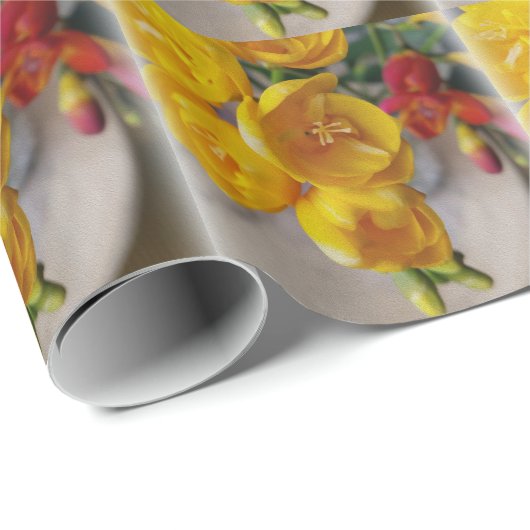 Weißes Gefrierwasser Geschenkpapier (Rolleneckpunkt)