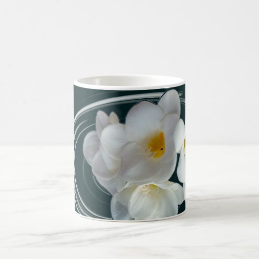 Weißes Gefrierwasser Kaffeetasse (Mittel)