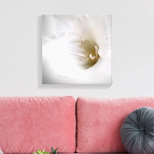 Weißes Gefrierwasser Leinwanddruck (Insitu (Wohnzimmer))