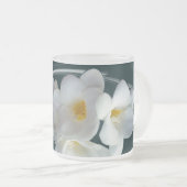 Weißes Gefrierwasser Mattglastasse (VorderseiteRechts)