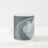 Weißes Gefrierwasser Mattglastasse (Vorderseite Links)