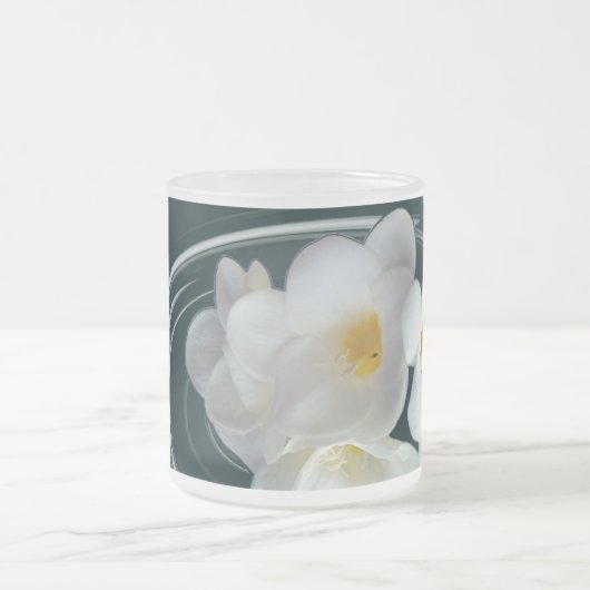 Weißes Gefrierwasser Mattglastasse (Mittel)