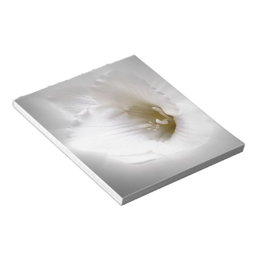 Weißes Gefrierwasser Notizblock (angewinkelt)