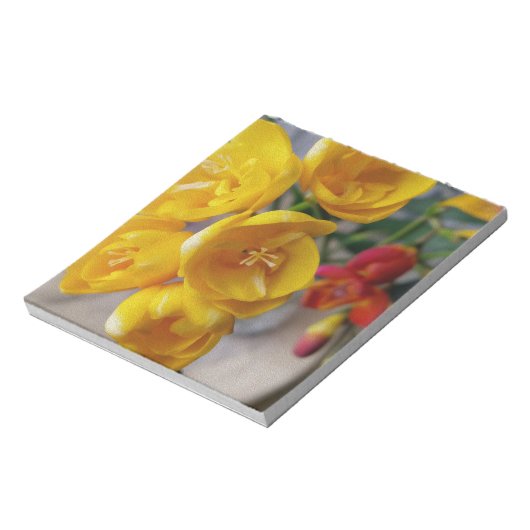 Weißes Gefrierwasser Notizblock (Rotiert)