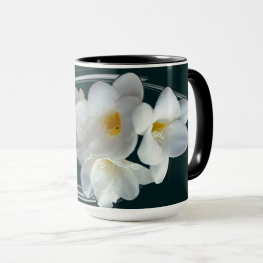 Weißes Gefrierwasser Tasse (VorderseiteRechts)