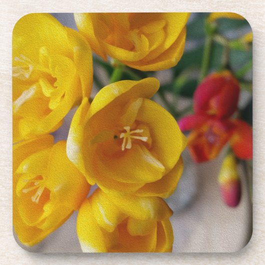 Weißes Gefrierwasser Untersetzer (Vorderseite)