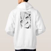 Weißes Gehäuse mit animiertem Design Hoodie (Rückseite)