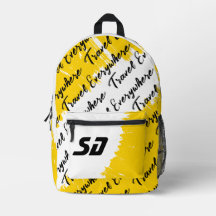 Weißes gelbes Schwarz mit Initialen