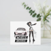 Weißes Geräusch MX5 Miata Postkarte (Stehend Vorderseite)