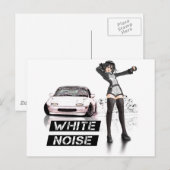 Weißes Geräusch MX5 Miata Postkarte (Vorne/Hinten)