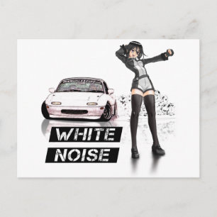 Weißes Geräusch MX5 Miata Postkarte
