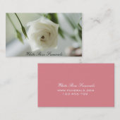 Weißes Geschäft der Begräbnis- Services des Visitenkarte (Vorne/Hinten)