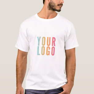 Weißes Geschäft-Logo Minimalistische Unternehmensw T-Shirt