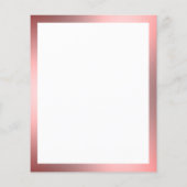 Weißes Geschäft mit rosafarbenen Grenzwerten Flyer (Hinten)