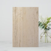 Weißes gewaschenes Holzkörnchen Briefpapier (Stehend Vorderseite)