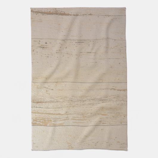 Weißes gewaschenes Holzkörnchen Handtuch (Vertikal)