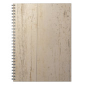 Weißes gewaschenes Holzkörnchen Notizblock (Vorderseite)