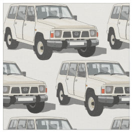 Weißes Gewebe des LKW-4X4 Stoff