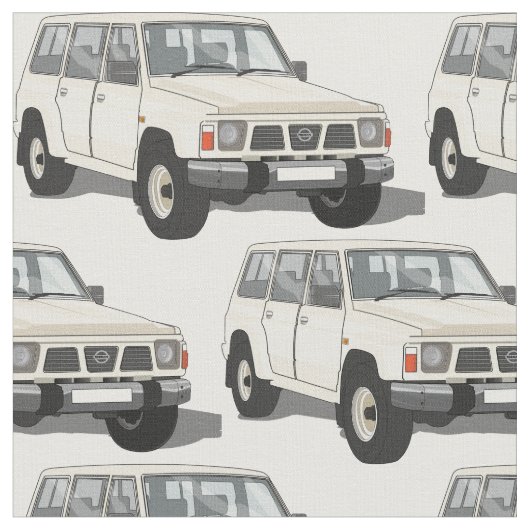 Weißes Gewebe des LKW-4X4 Stoff (Nahaufnahme)