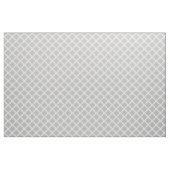 Weißes Gitter auf Aschen-Grau Stoff (Yard (91,4 cm))