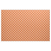 Weißes Gitter auf wilder Mandarine Stoff (Yard (91,4 cm))