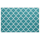 Weißes Gittermuster, marokkanisches Vierblättermus Stoff (Fat Quarter (45,7 x 55,9 cm))