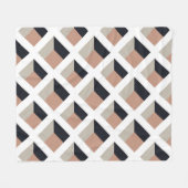 Weißes Gittervolumen, brauner Hintergrund. Fleecedecke (Vorderseite (Horizontal))