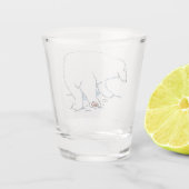 Weißes Glas aus dem Polar-Bär (Rückseite)
