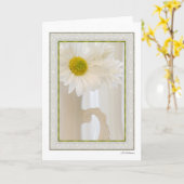 Weißes Glas mit Gänsen 4 Karte (Gelbe Blume)
