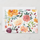 Weißes glückliches Erntedankfest Foto II Feiertagskarte (Rückseite)