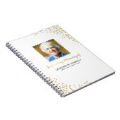 Weißes Gold Beileidsbekundung | Foto Memorial Notizblock (Rechte Seite)