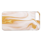 Weißes Gold und rosa Marmorsteinstruktur Case-Mate iPhone Hülle (Rückseite (Horizontal))