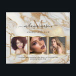 Weißes goldenes Marmor Makeup Künstlerisches Foto  Flyer<br><div class="desc">Weißes goldenes Marmor Makeup Künstlerisches Foto Elegantes Flye</div>