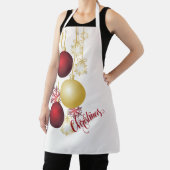 Weißes, goldenes und rotes Party Schürze (InSitu)
