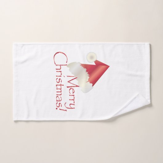 Weißes Goldweihnachten Badhandtuch Set (Handtuch)