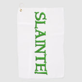 Weißes Golftücher Golfhandtuch (Vorderseite)