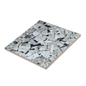 Weißes, graues, gestumpftes Muster Fliese (Seite)