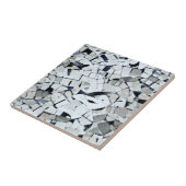 Weißes, graues, gestumpftes Muster Fliese (Seite)