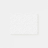 Weißes Graues Leopard Post-it Klebezettel (Vorderseite)