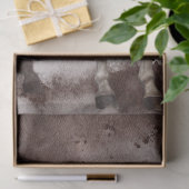 Weißes Graues Pferd Wasserfarbe Decoupage Seidenpapier (Geschenk)