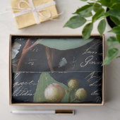 Weißes Gumnut und blaugrünes Blossoff Decoupage Seidenpapier (Geschenk)