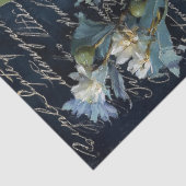 Weißes Gumnut und blaugrünes Blossoff Decoupage Seidenpapier (Ausschnitt)