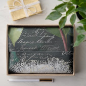 Weißes Gumnut und Magnolia-Blossom-Dekoupage Seidenpapier (Geschenk)