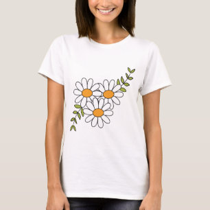 Weißes Halbbündel T-Shirt